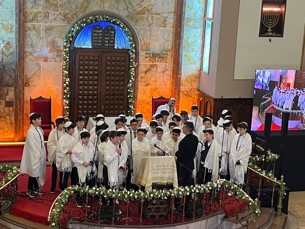 Yoel Bar Mitzvah Club first-year-end ceremony