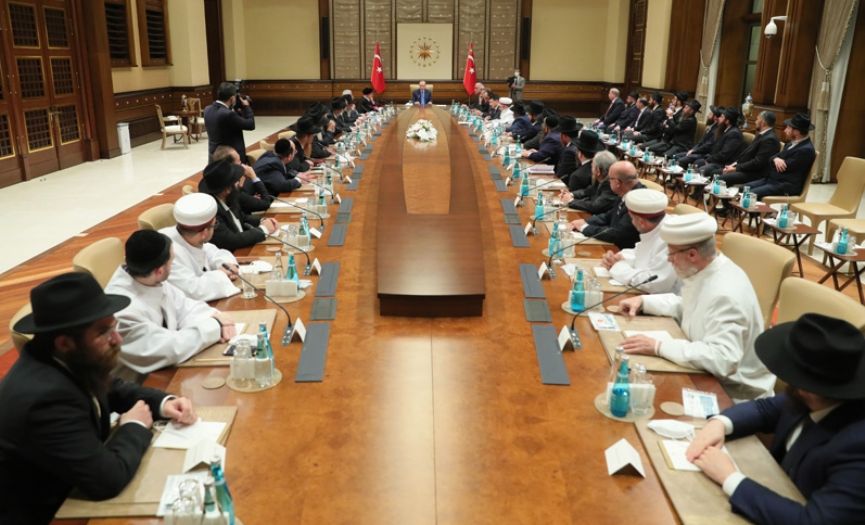 Rabbis in Islamic States Meeting for their First Summit in Turkey were Accepted by President Erdoan